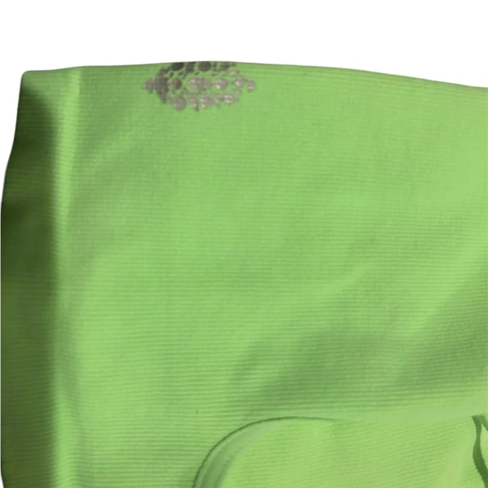 FP Movement by Free People Neon Green Ribbed Crop Tank Bra Size Medium